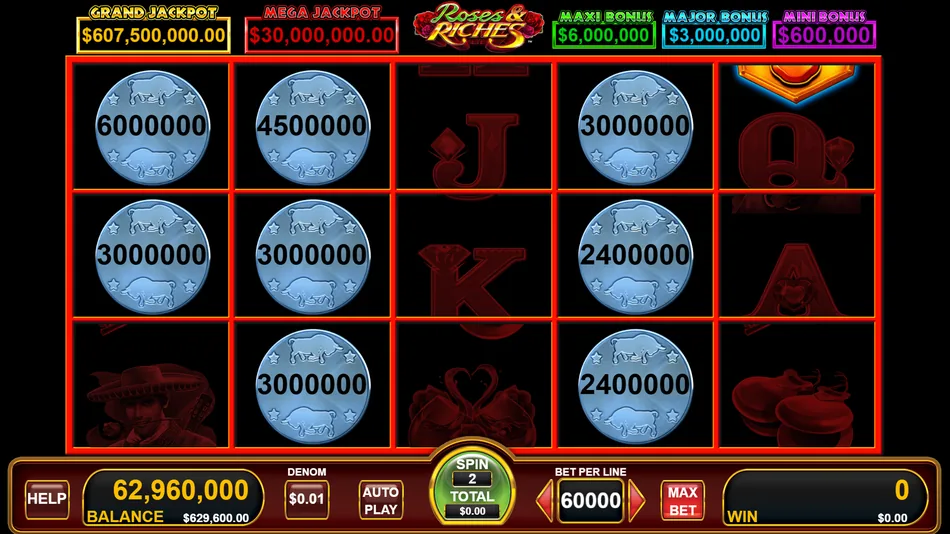 Grid with multiple Silver Disc symbols showing Maxi Bonus prizes
