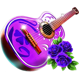 Flamenco guitar symbol from the Bull Rush Maximus Money paytable
